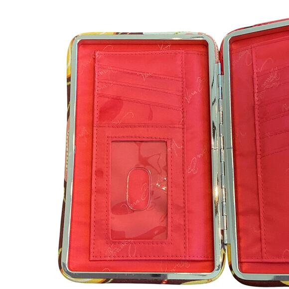 VERA BRADLEY Opera Quilted Wallet Folkloric, Make Me Blush, Buttercup - Picture 15 of 16